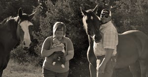 Justin Kolb and wife Katrina, with son Kace